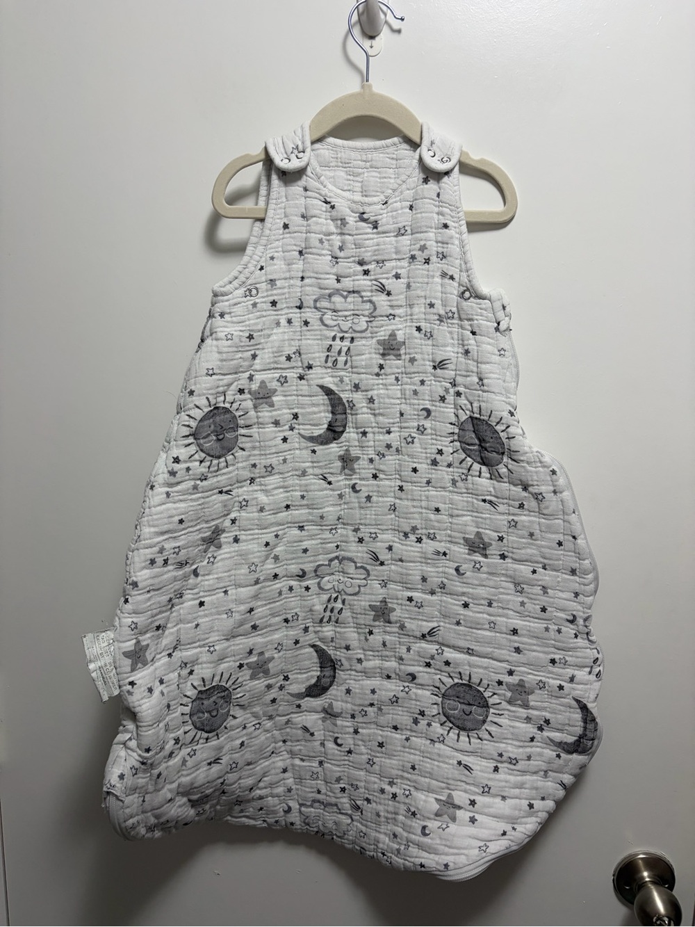 Pottery Barn Kids Moon and Sun Celestial Print Organic Cotton Sleep Sack 0-24 M